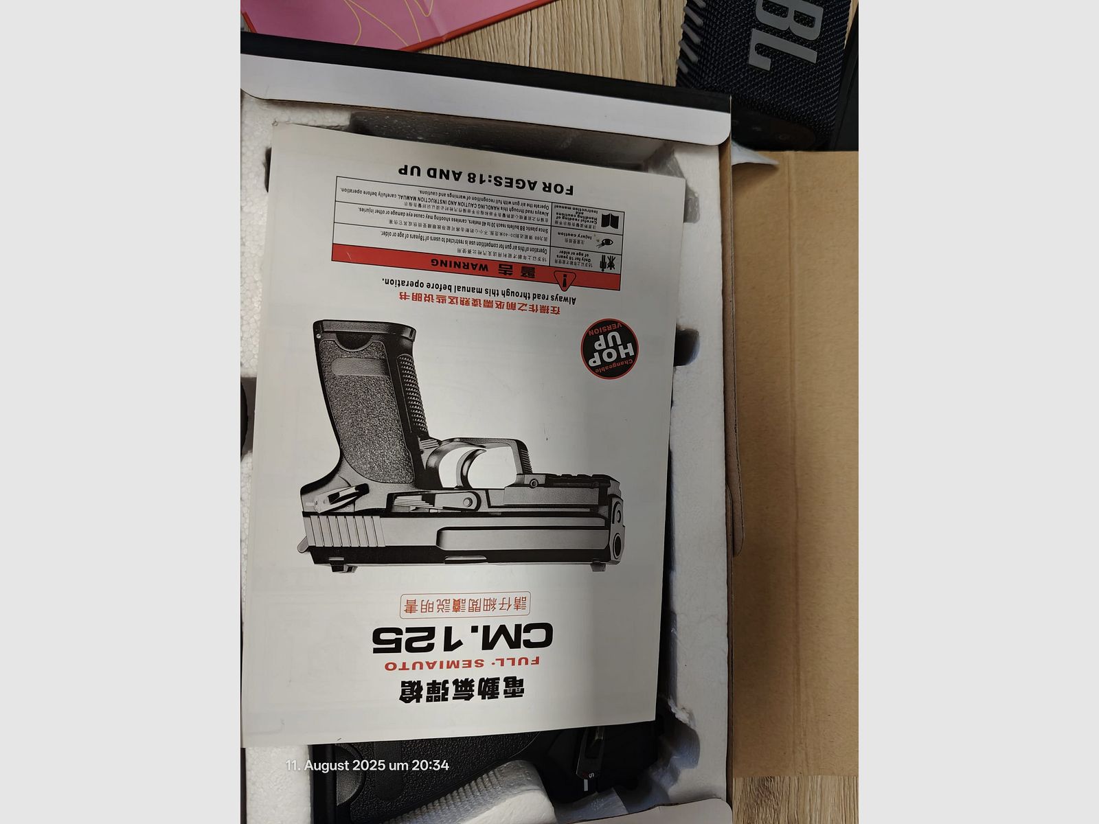 Pistola Airsoft AEP Cyma CM125, come nuova