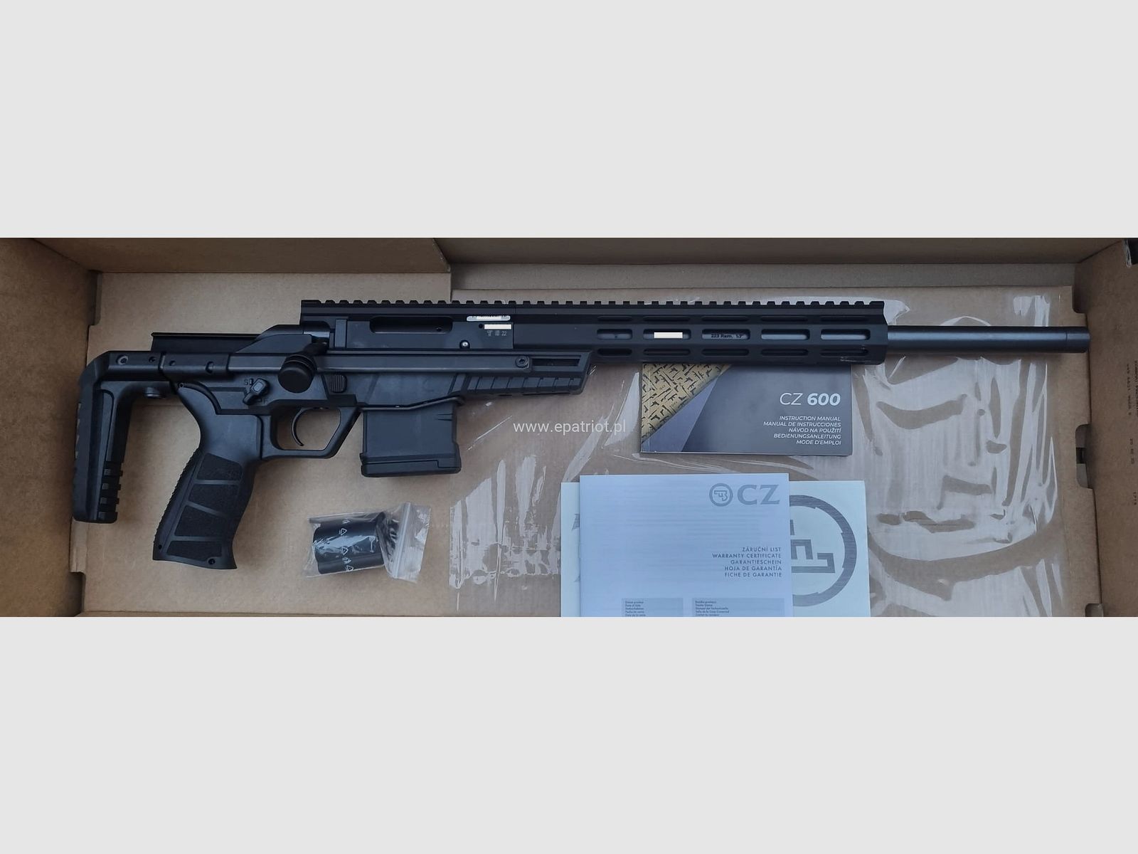 Rifle de cerrojo CZ 600 TRAIL cal. .223 Rem