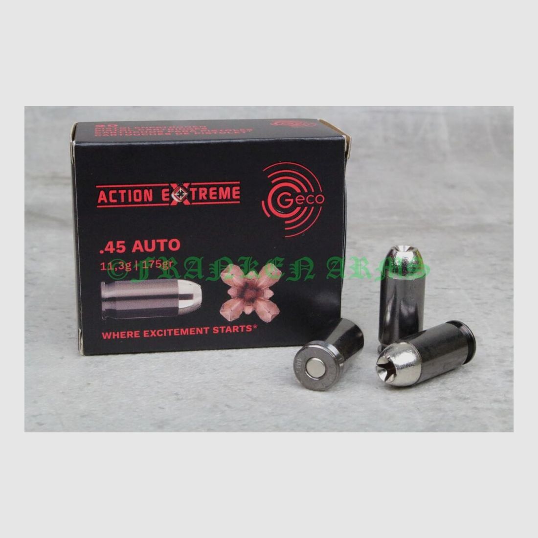 Geco .45 Auto Action Extreme 175gr. 11,3g 20 Stück Staffelpreise