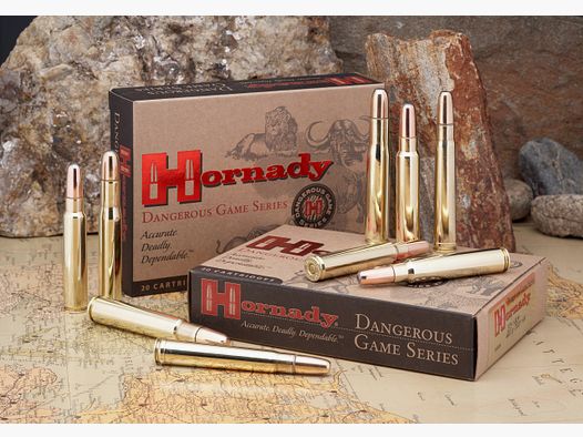 Munición Rifle HORNADY DANGEROUS GAME-375 H&H MAG 300 GR DGS®- Caja 20