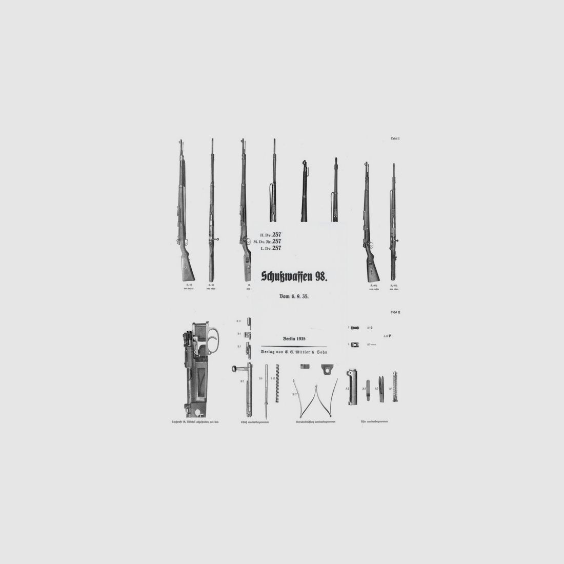 Nachdruck Dienstvorschrift Karabiner 98k von 1935