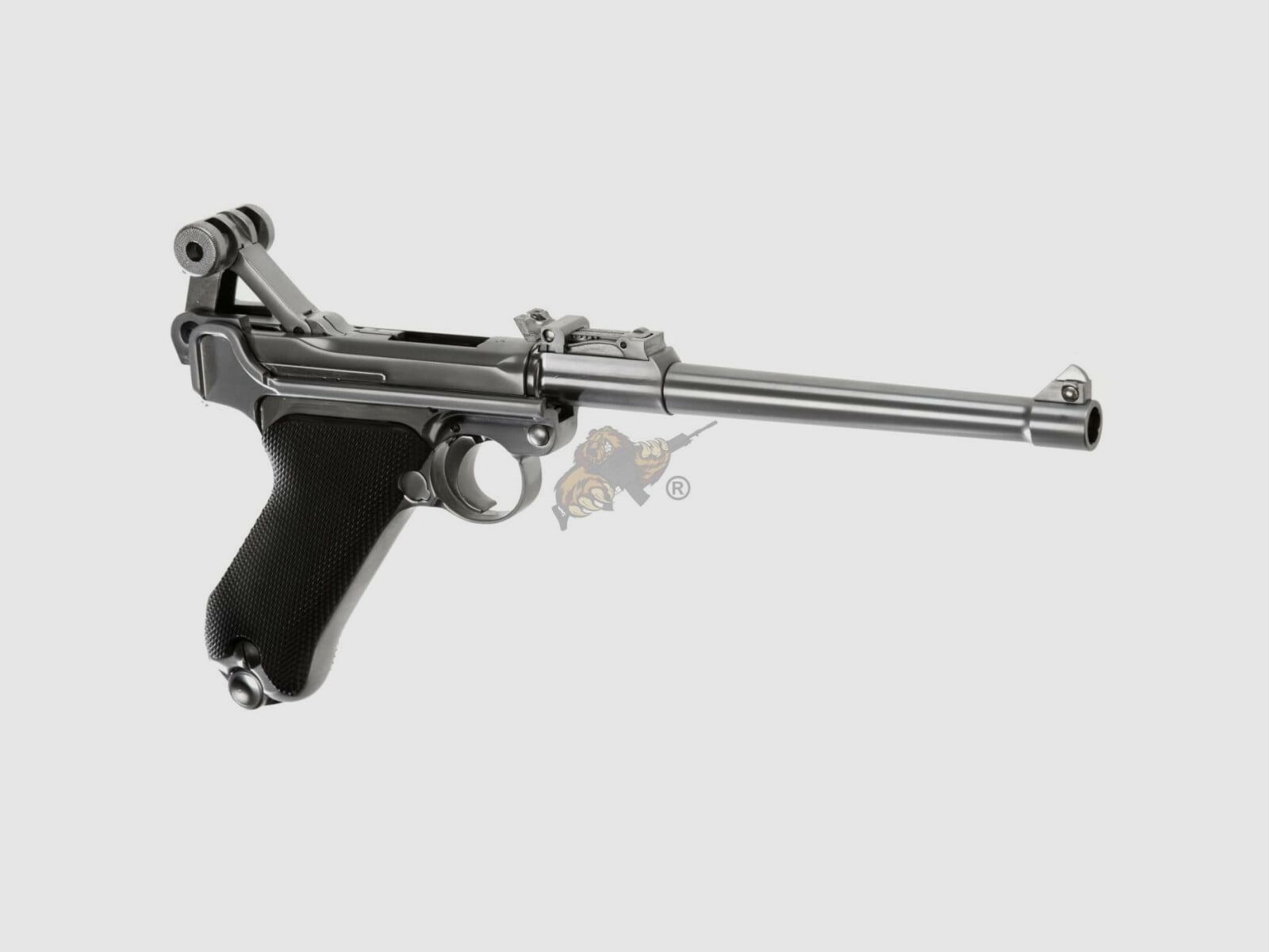 WE P08 "Ari-08" GBB en métal complet argent -F-