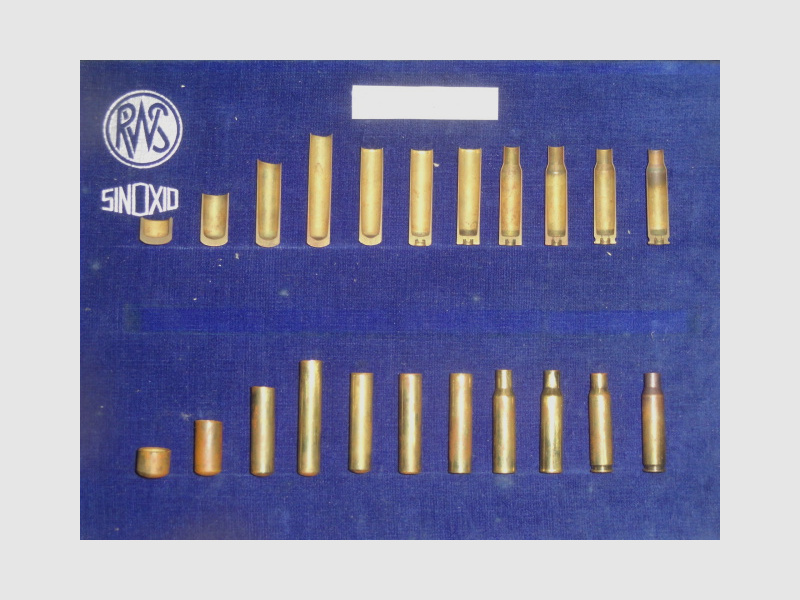 RWS Musterkoffer 7,62mm X 51 Ziehstufen und Schnittmodelle .308 Win