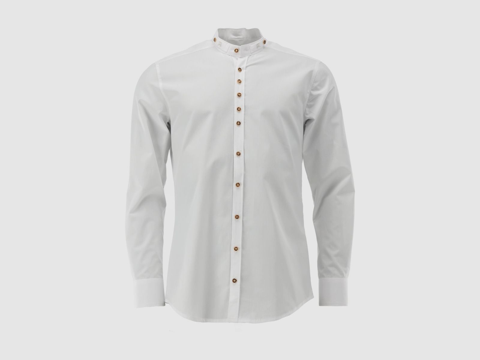 OS TRACHTEN Herrenhemd 1/1 Arm Slim Fit Weiß