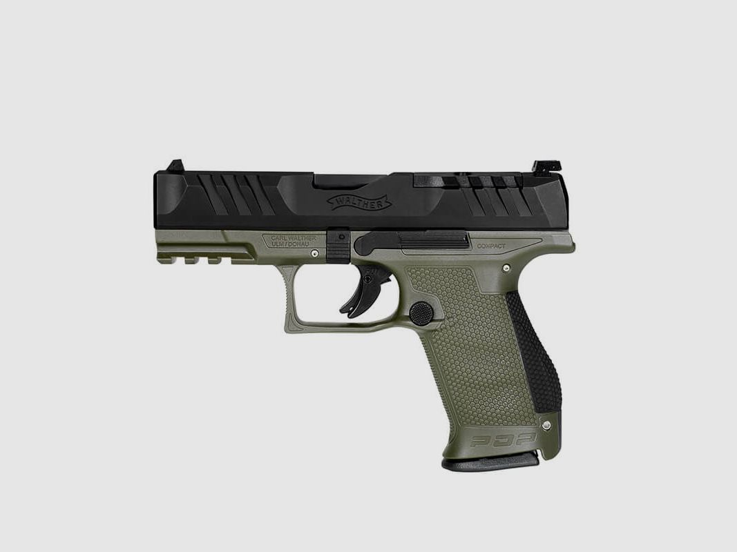 Walther – PDP Compact 4 – 2 Tone Griffstück in OD Green, Bild 2 von 3