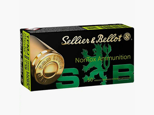 Sellier & Bellot 9mm Luger TFMJ NonTox 124grs / 8,0g