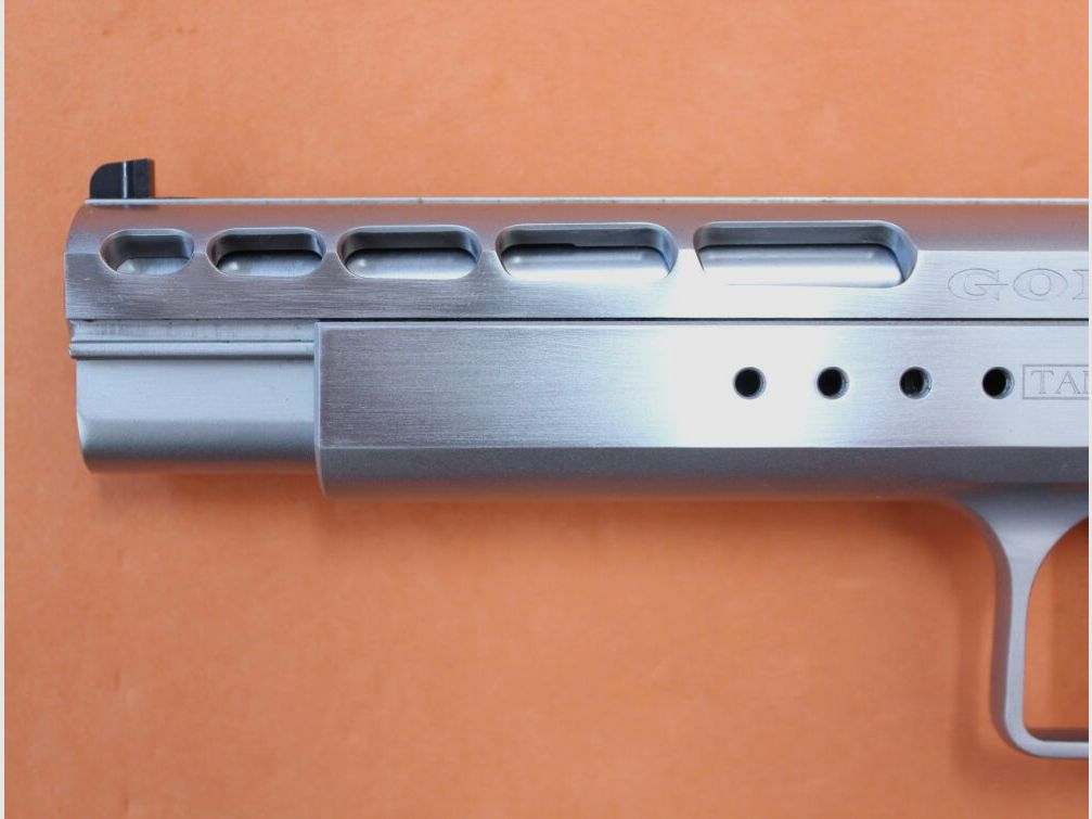 Tanfoglio Ha.Pistole .45Auto Tanfoglio Gold Match Combo Set incluso sistema intercambiabile 9mmLuger, 6" canna poligonale, immagine 3 di 10