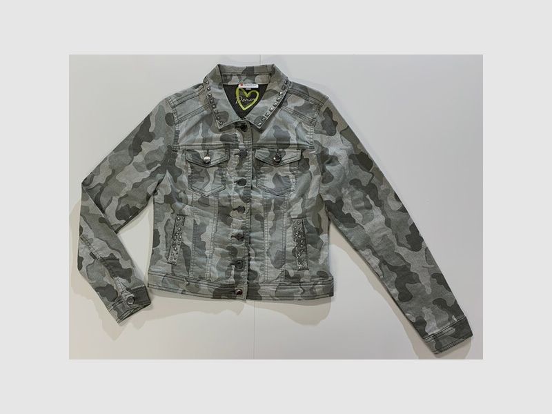 Street One Denim-Jacke XS Gr. 36 Tarnmuster ROXANA Camouflage NEU