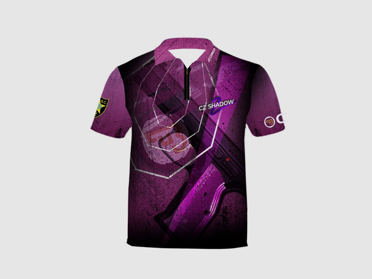 DED CZ Shadow 2 Purple T-Shirt, Größe: 3XL, Benutzerdefinierter Name: Mit Benutzerdefiniertem Namen, Bekleidungsart: Regulär (Herren), Bild 1 von 3