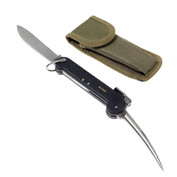 Replica del coltello da bordo BW Marine - con Marlspieker - Nero