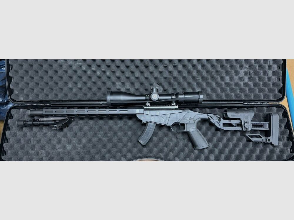 Ruger Precision Rimfire, cal. 22lr, schwarz mit Hawke Vantage 30 WA SF IR 4-16x50 #14295 und Timney Matchabzug