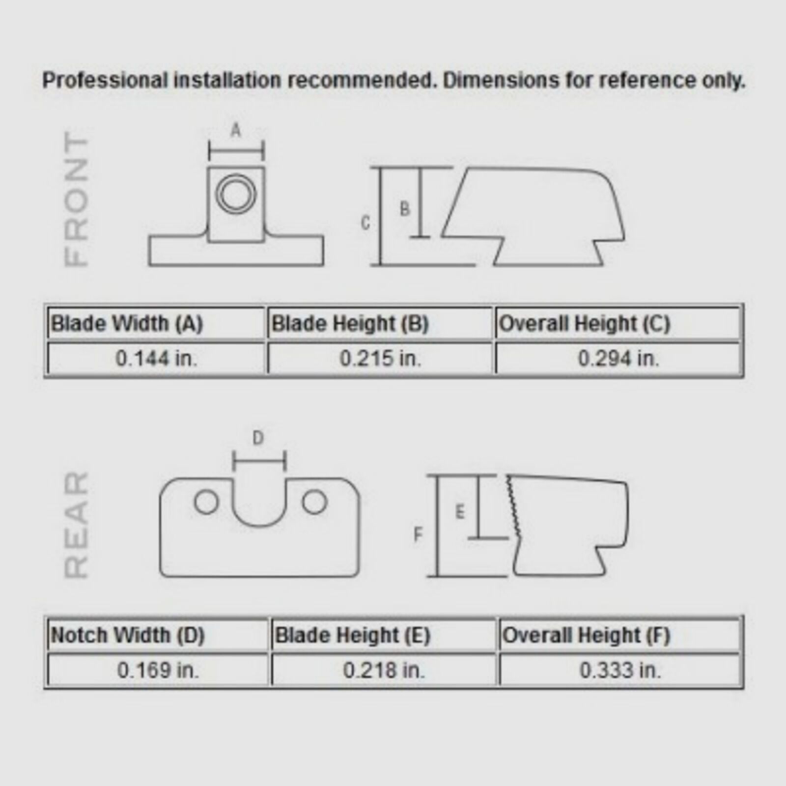Trijicon N-Visier HD orange Beretta 92/96A1