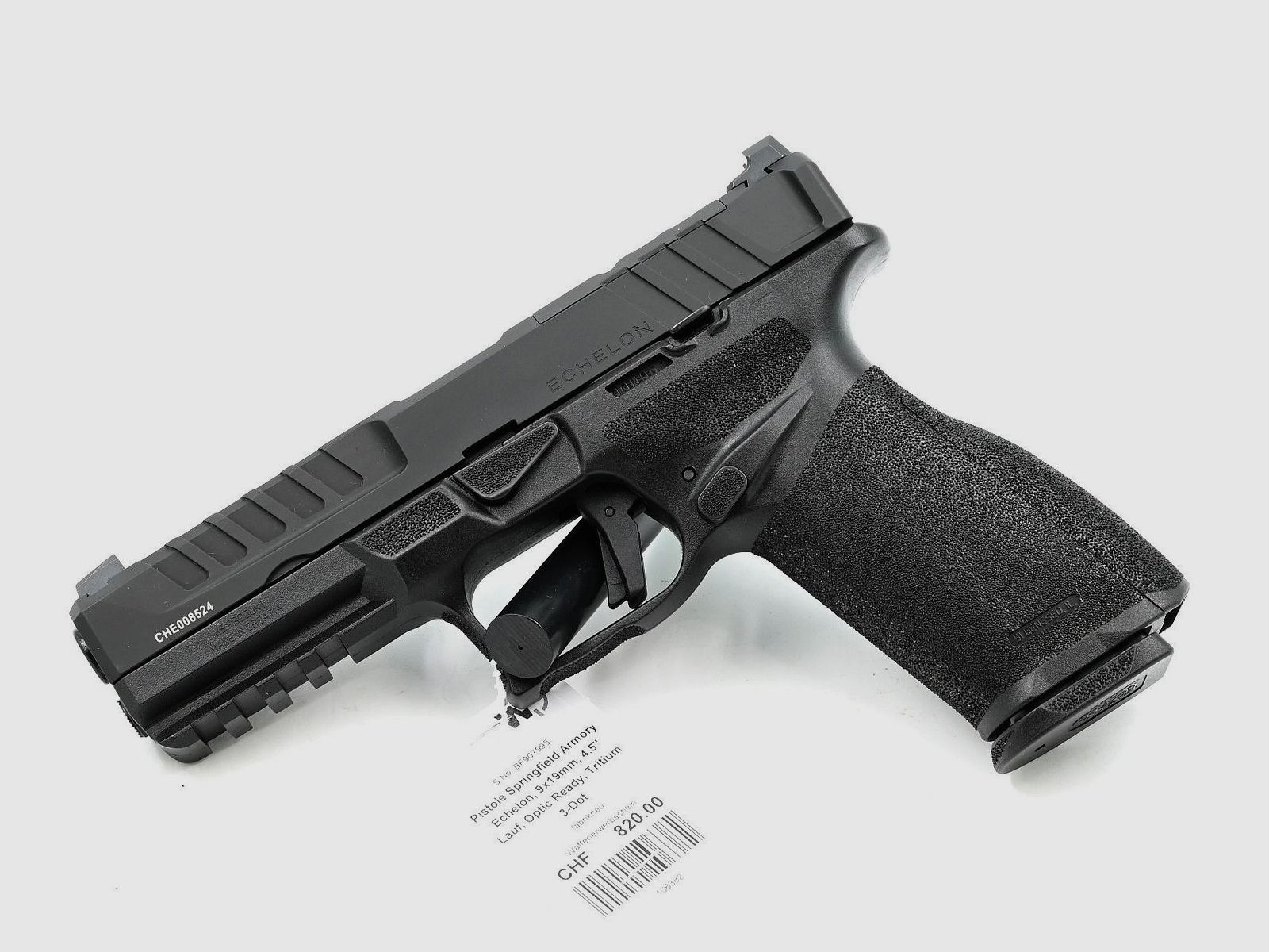 Pistole Springfield Armory Echelon F, Black, 9×19, 4.5″ Lauf, Optic Ready, 3-Dot Tritium, Bild 1 von 2