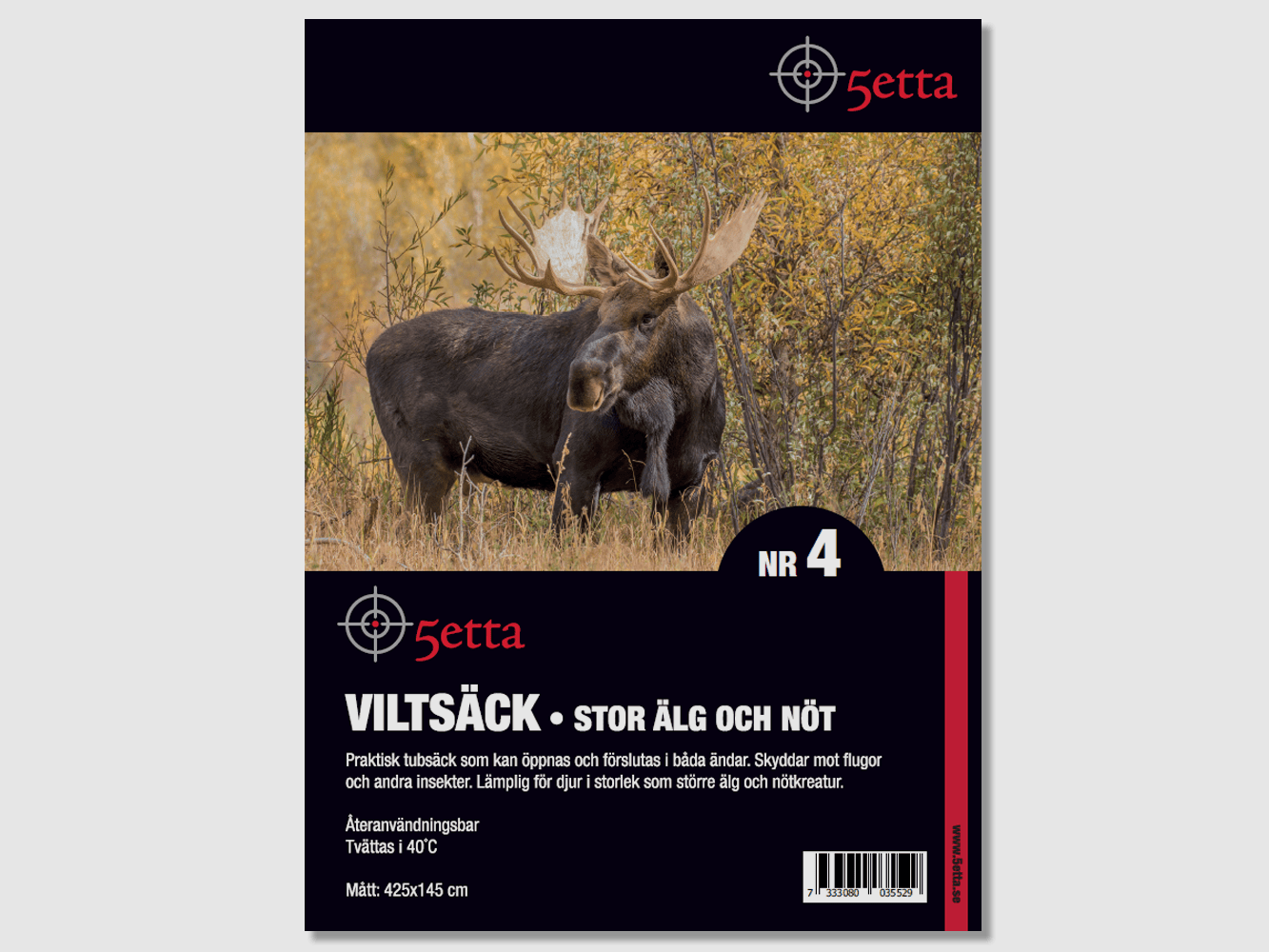 5etta Wildsack 4 große Elch & Rind 425x145cm