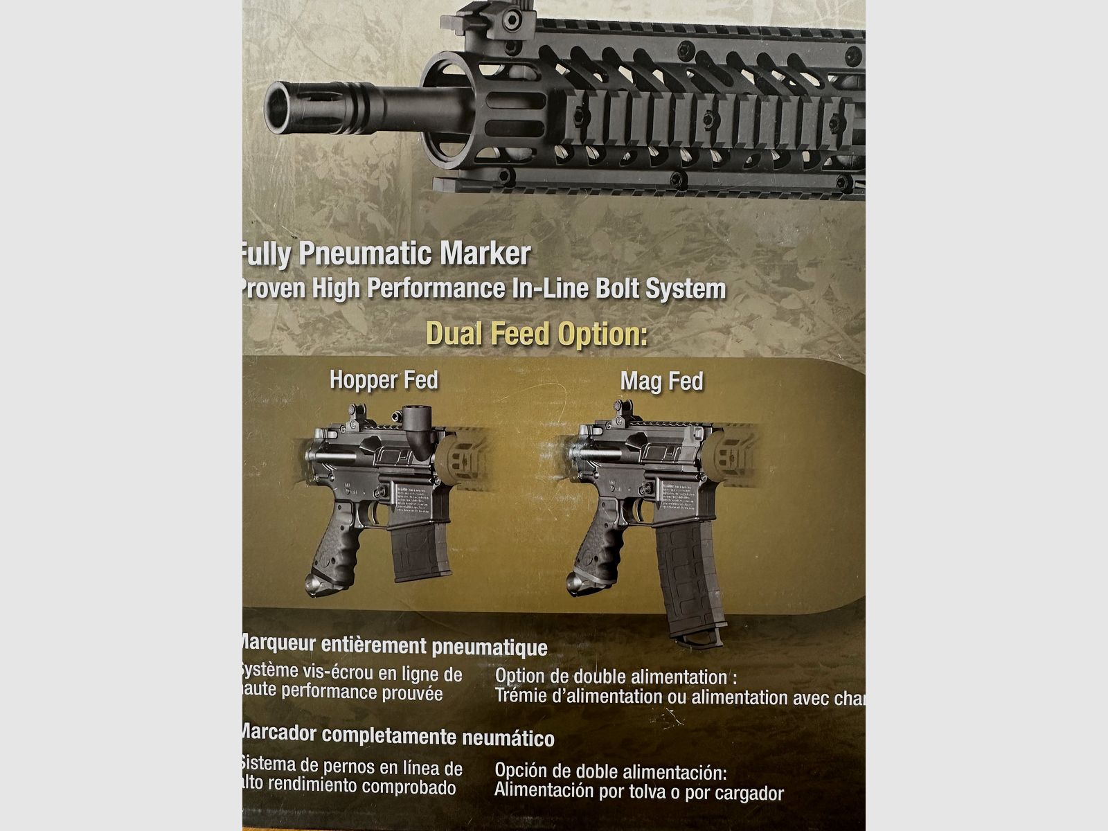 Marqueur de paintball Tippmann TMC Mag Fed Cal.50 noir - NEUF