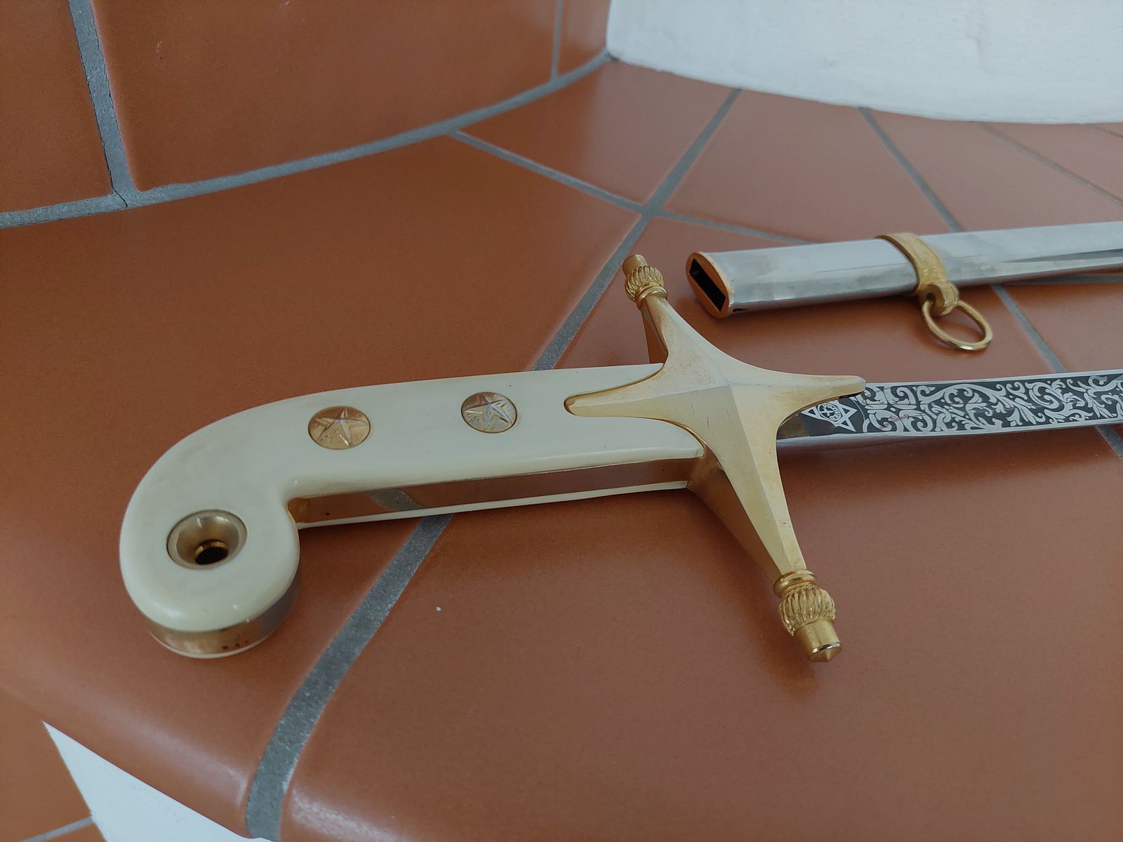 WKC saber / rapier, USA Art.1012 SerialNo. 6-82, 24 karat gold-plated