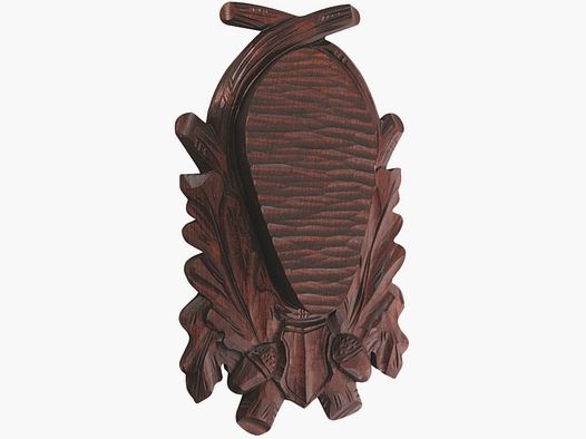 Escudo de gamo tallado oscuro