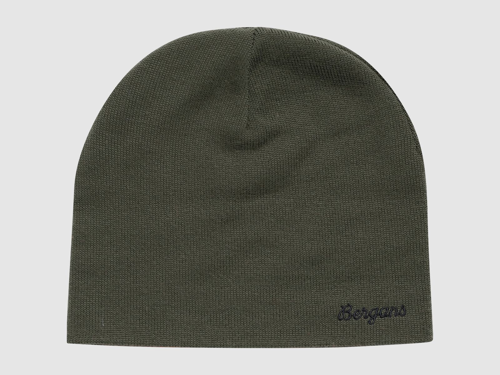 Bergans Allround Mid Warm Merino Beanie Donkergroen Modder/Alert Oranje One Size