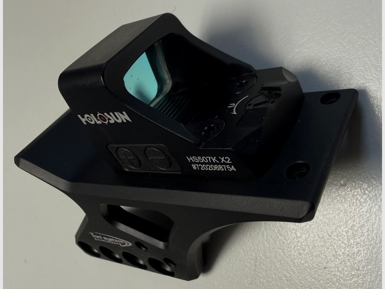 Holosun HS 507 K - X2 Open reflex sight, red dot sight + Toni System side mount for Tanfoglio - LIKE NEW