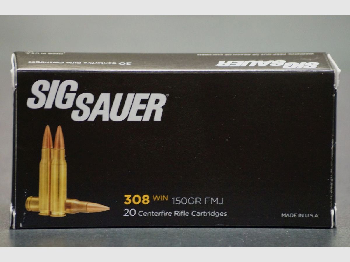 Sig Sauer .308 Win 150 gr FMJ