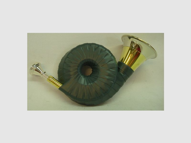 Pocket hunting horn - artificial leather wrapping
