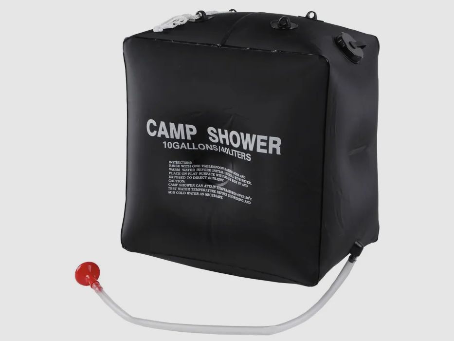 Ducha solar / ducha de camping 40 litros negra