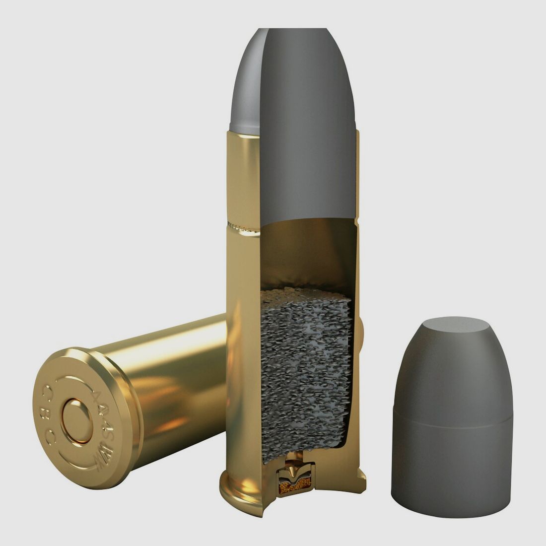 Magtech .44-40 Winchester Lead flat head 14.58g/225grs., imagen 3 de 3