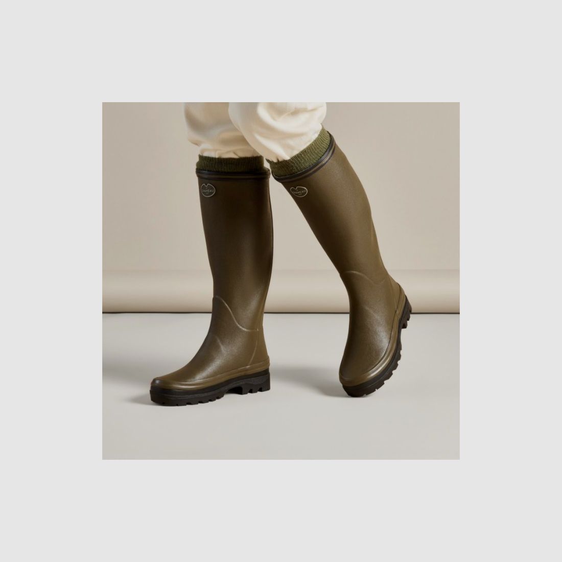 Le Chameau D-rubber boots Giverny with jersey lining, image 13 of 14