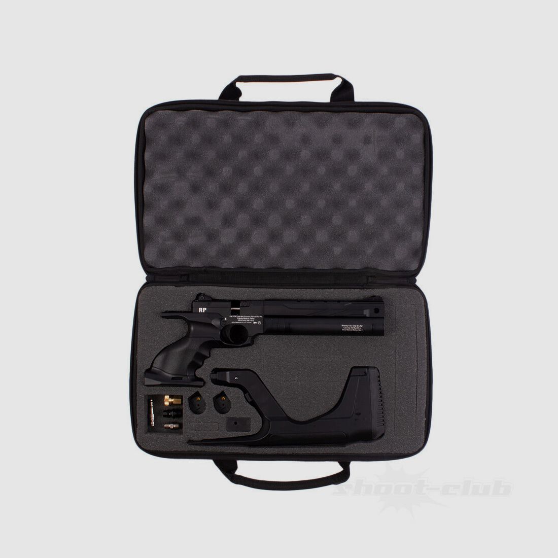 reximex RP PCP pistola 4,5 mm diabolo negra