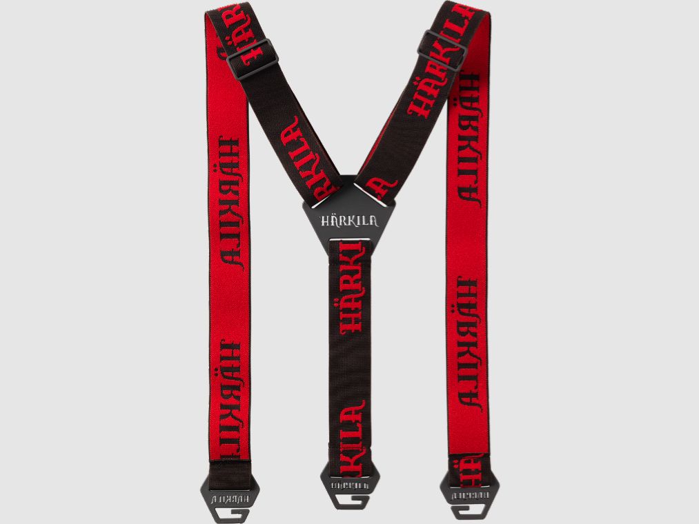 Härkila Hosenträger Tech braun/rot