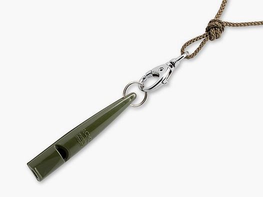 ACME whistle 211 1/2 khaki green+ lanyard