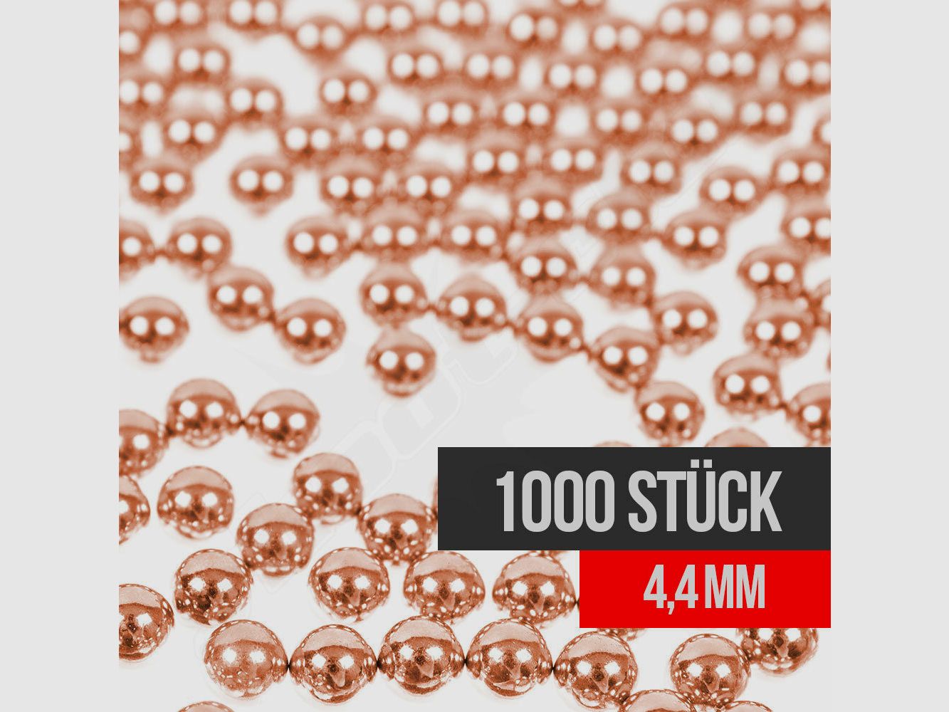 shoXx 1,000 air rifle point pellets / copper-plated / cal. 4.4mm /