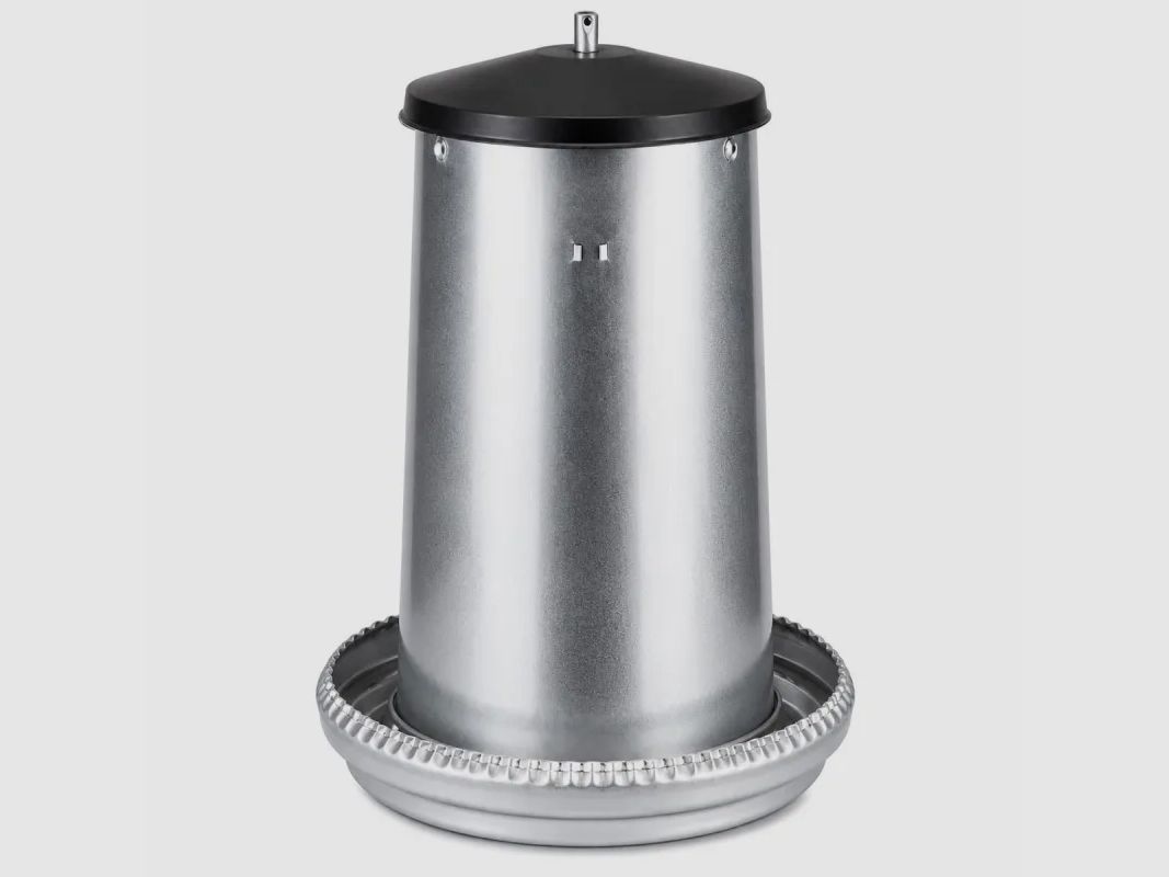 Mangeoire volaille à trémie métal galvanisé 5 kg, image 2 sur 5