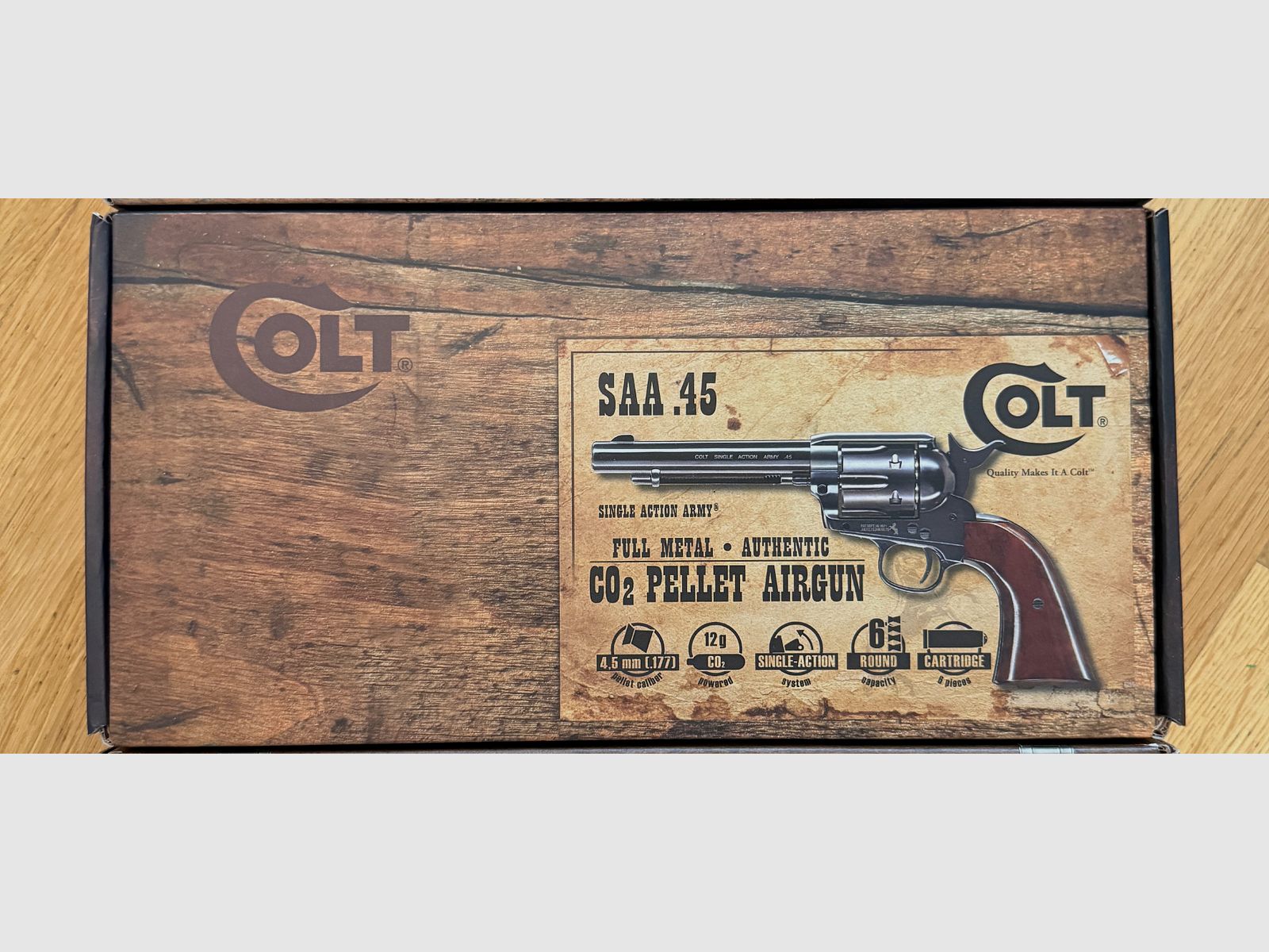 UMAREX CO2 Colt SAA.45 Blued/Brown 4,5mm Pellet