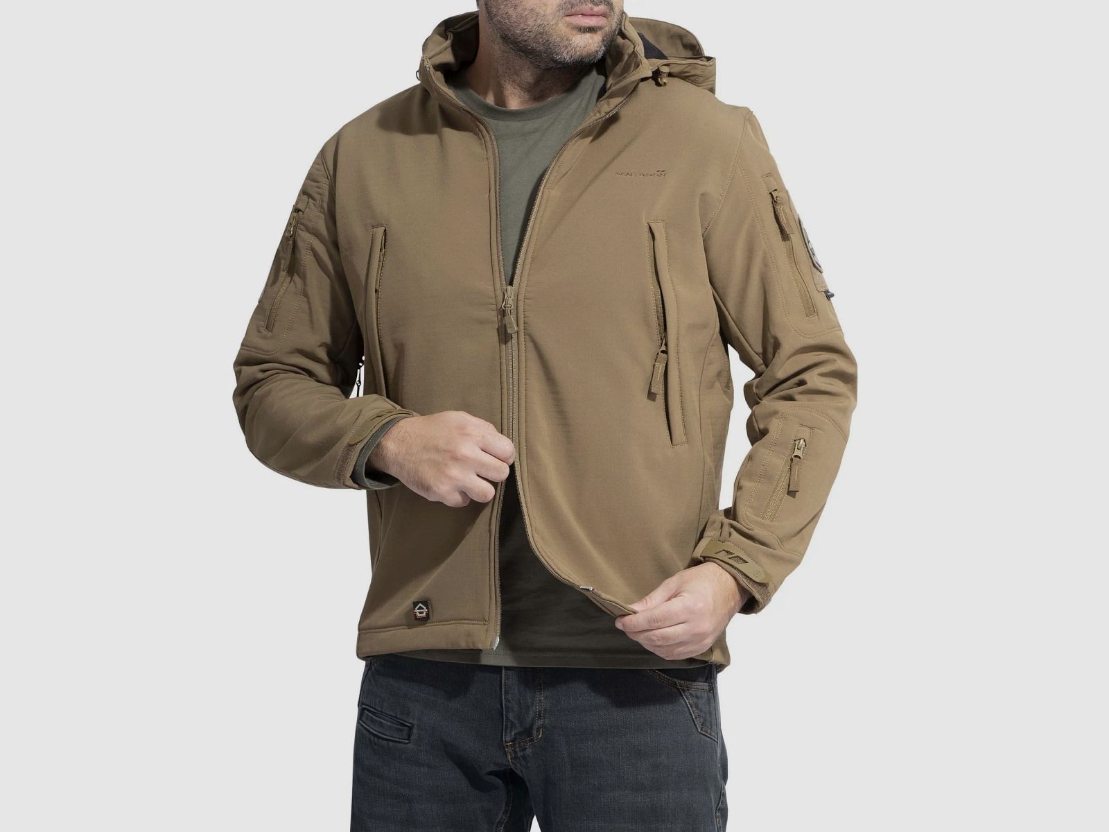 Artaxes softshelljack (Wolf Grey) Pentagon, afbeelding 6 van 7
