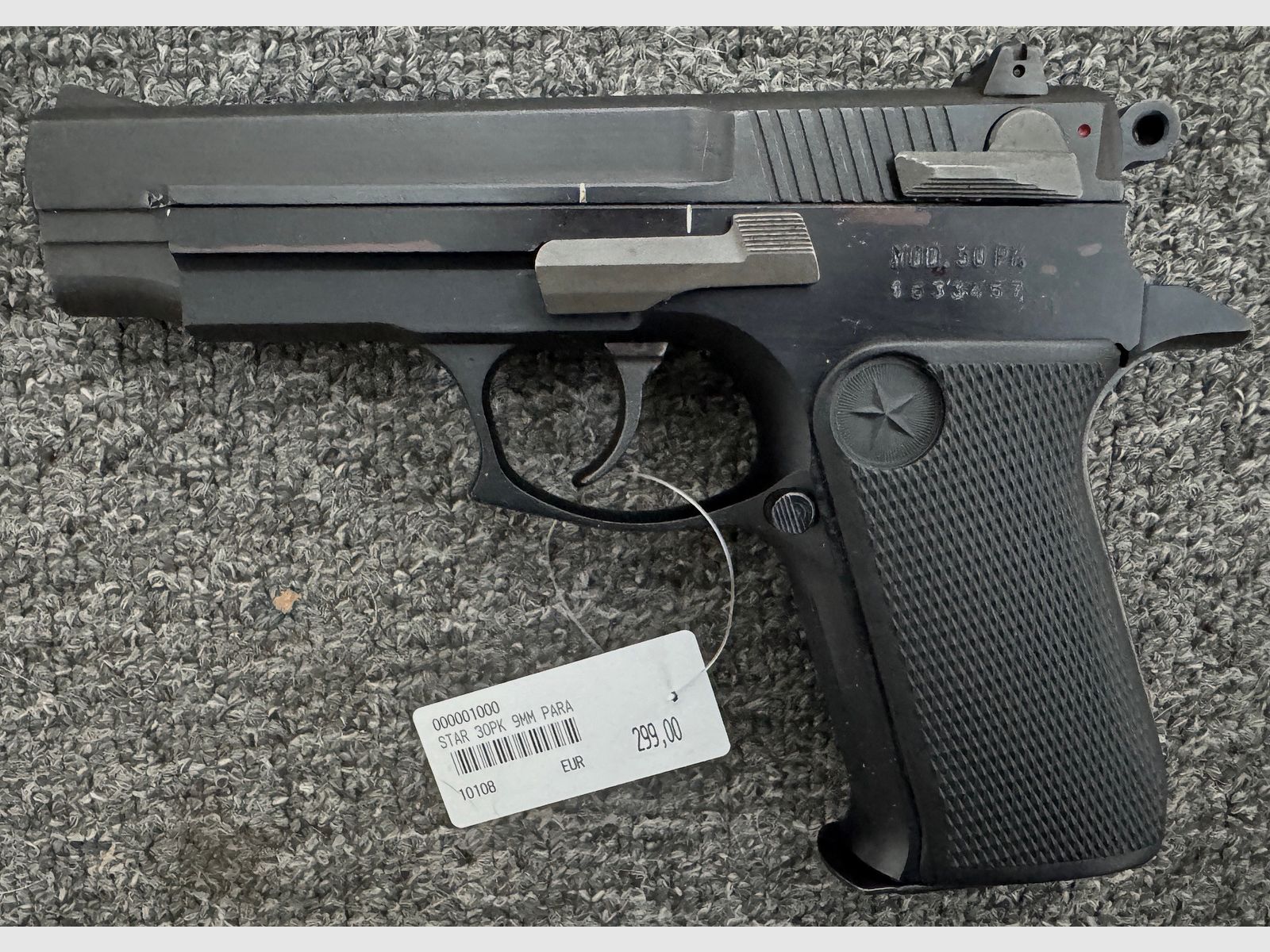 Star 9mm Pistole Mod.30PK