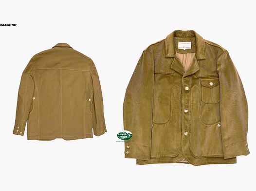 MACCHIE DI MAREMMA Maremma-Jacke aus beigem Samt
