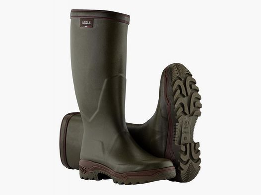 Stivali in Gomma Parcours II Aigle - Khaki Resistenti - Comfort e Impermeabilità - Per Caccia e Outdoor