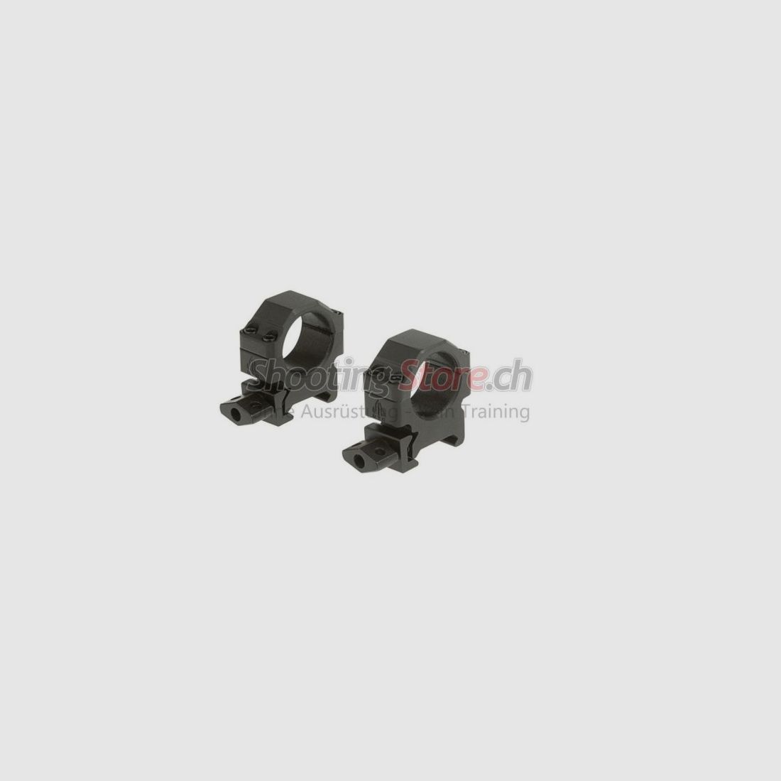 Leapers 25,4mm Anelli di Montaggio CNC Bassi Neri