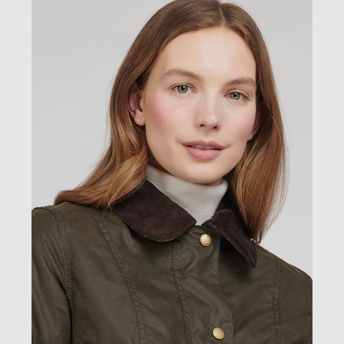 BARBOUR Belsay Wax Jacket Women Olive