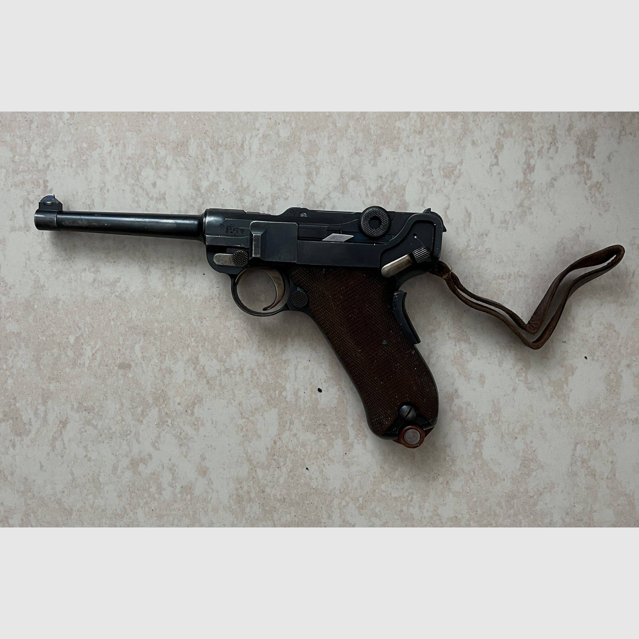 Schweizer Ordonanzpistole 1900/06 (Parabellum), Kalier 7,65 mm Luger, von Privat/Familienbesitz 