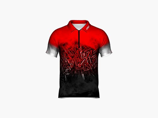 DED 9x19 Luger Rotes T-Shirt, Größe: 6XL, Benutzerdefinierter Name: Mit Benutzerdefiniertem Namen, Bekleidungsart: Regulär (Herren)