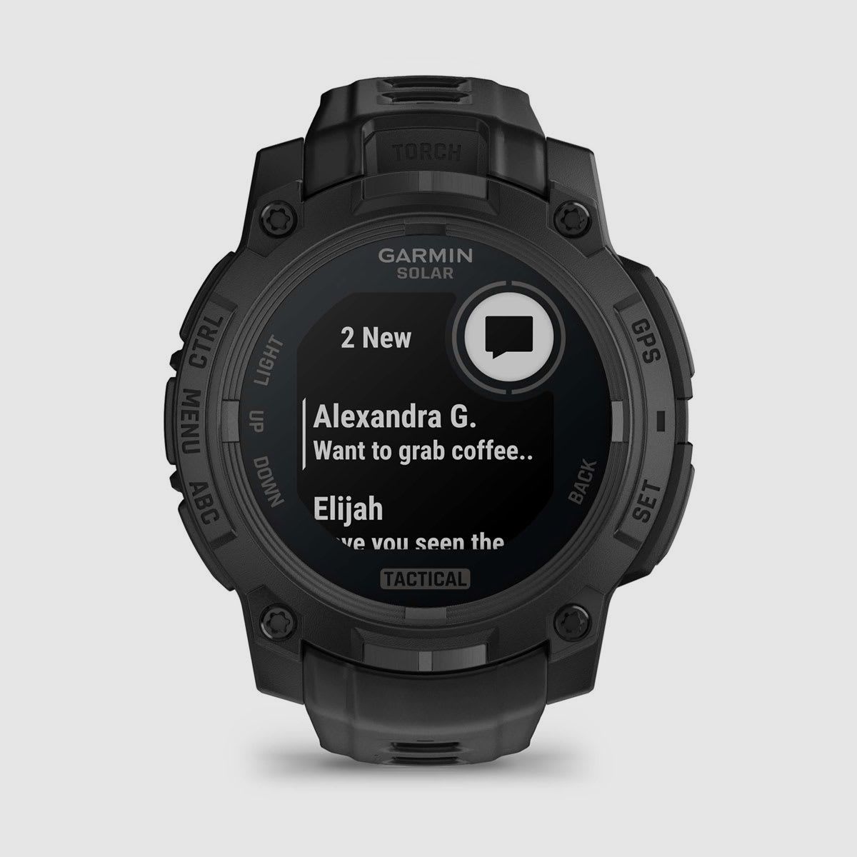 Garmin Instinct 3 Solar Tactical Edition 45 mm negro, imagen 2 de 8