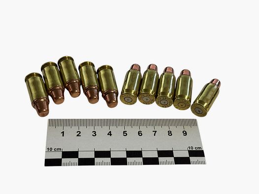 10 Stück Dekomunition .45 ACP Auto - Vollmantel SWC