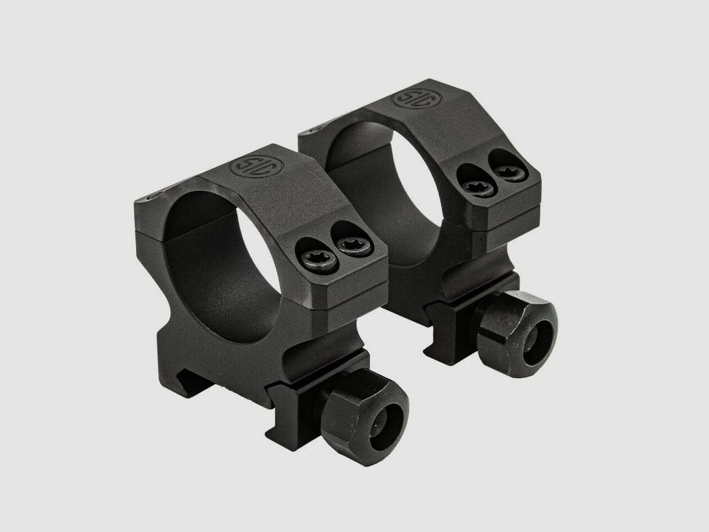 Montaże Sig Optics ALPHA1 RINGI DO LUNETY, 35MM, EKSTRA WYSOKI PROFIL 1.53IN., ALU, SIG POLOWANIE, KOMPLET, MATOWA CZARNA, zdjęcie 2 z 2