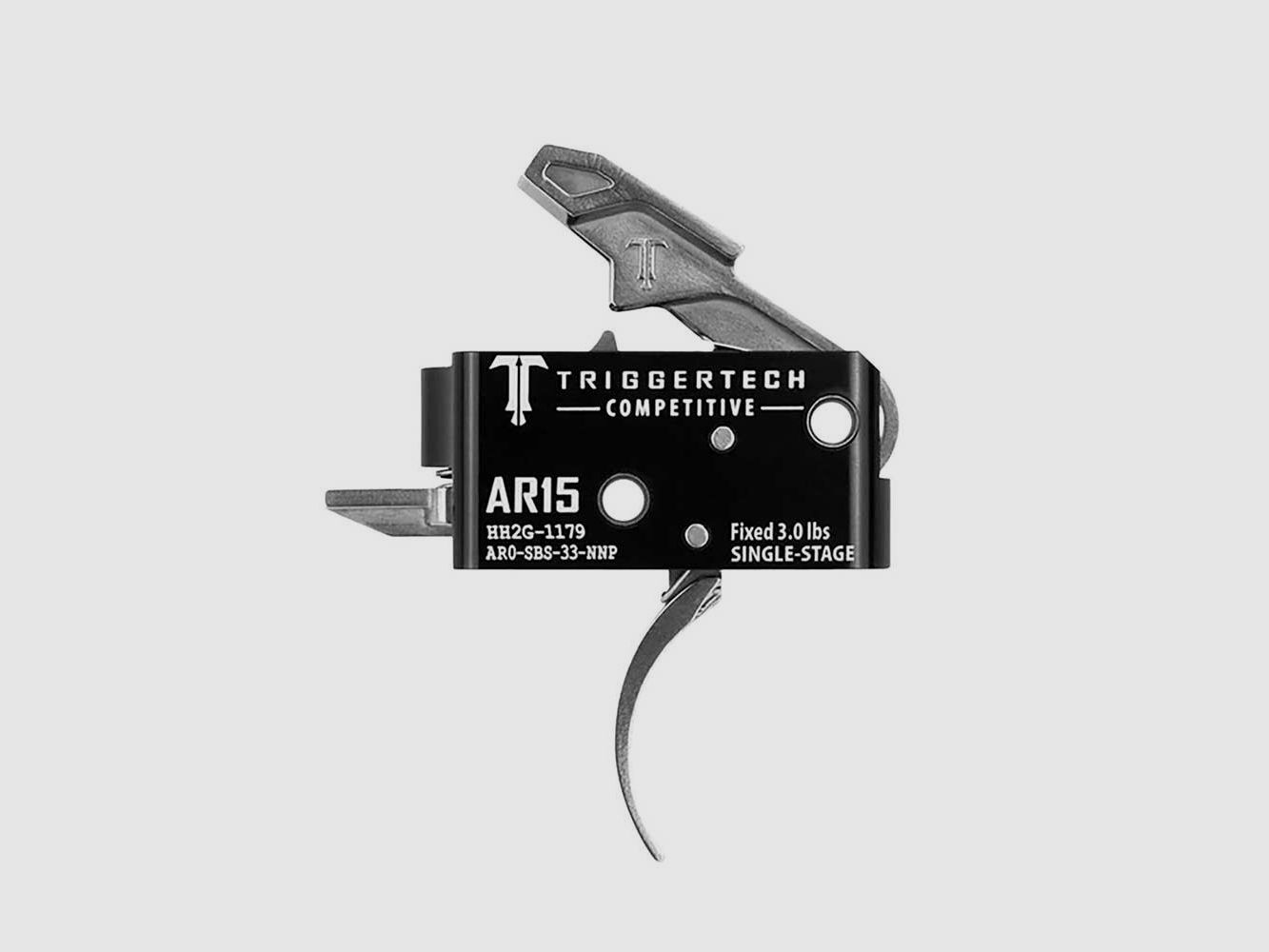 TriggerTech AR15 1 Stage Competitive Pro Curved Black, image 1 of 3