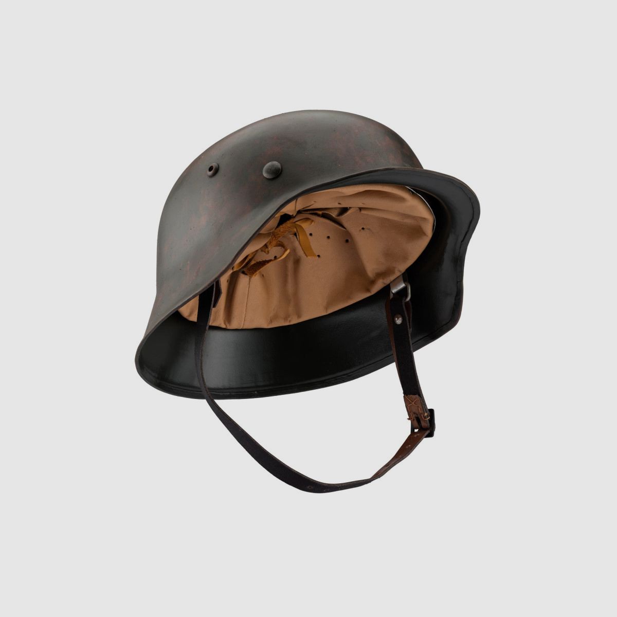 Reproduktion deutscher M42-Helm gealtert ohne Marke EA, Bild 2 von 3
