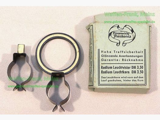 Frankonia ring illuminated sight for rifle barrels