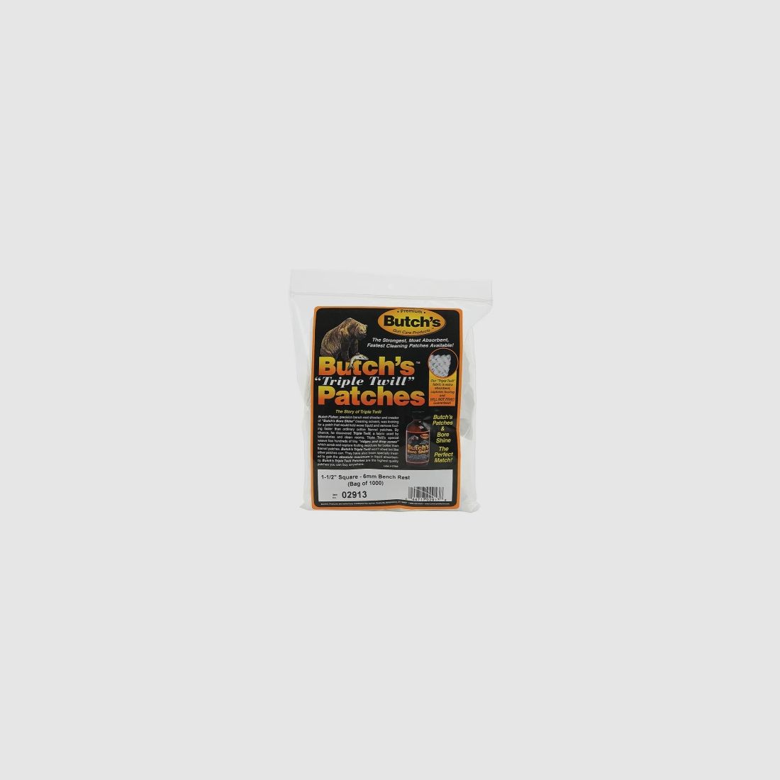 Butch's Triple Twill Panni per la pulizia 1000 pezzi per fucile 6mm Bench Rest