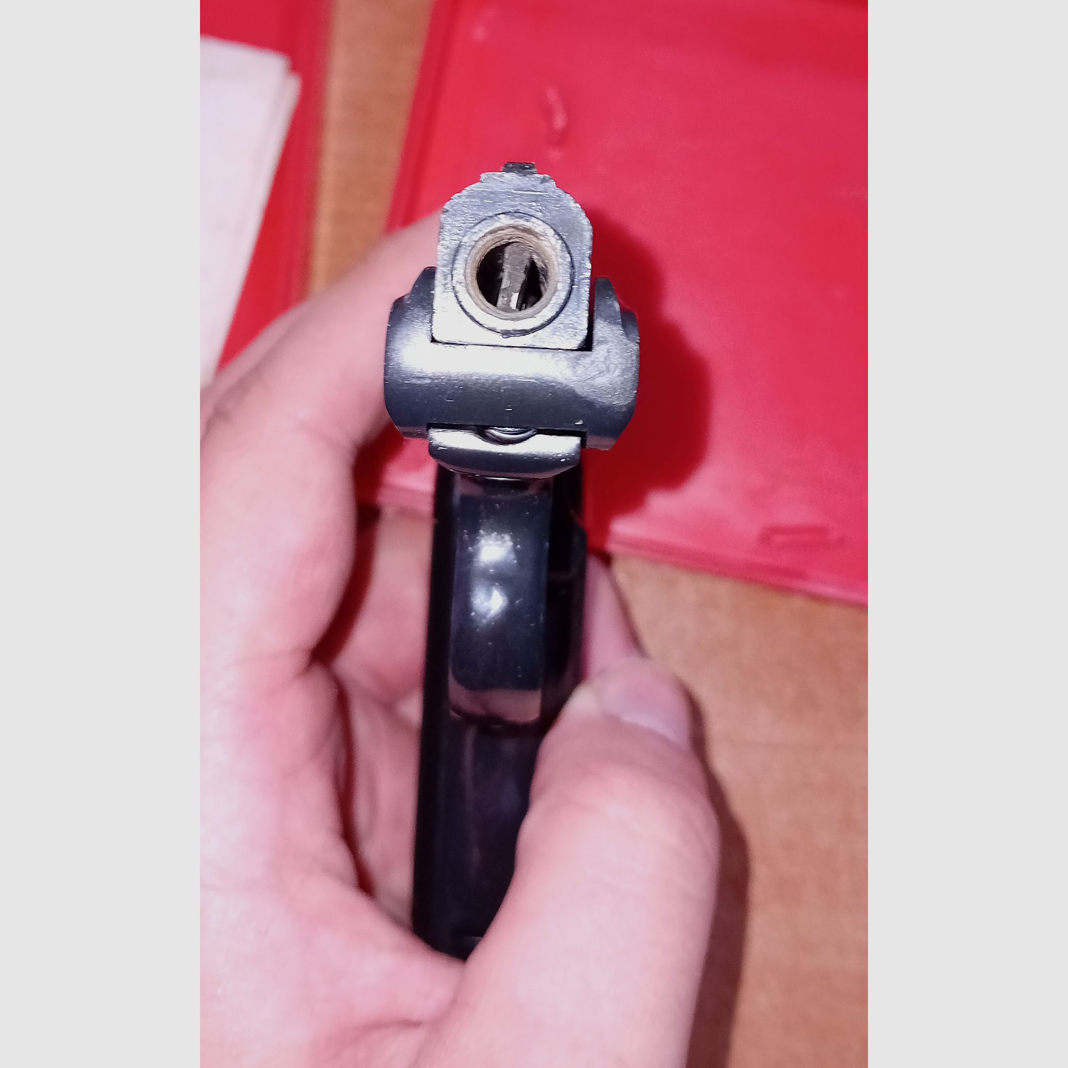 Alte Reck Gaspistole P6s im Kaliber 8 mm Knall/ PTB 78 in OVP!